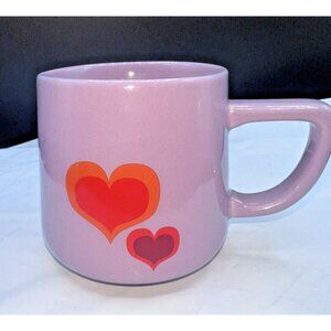 Starbucks Valentine Day Purple Orange Heart Love Ceramic Coffee Mug 12oz Pride